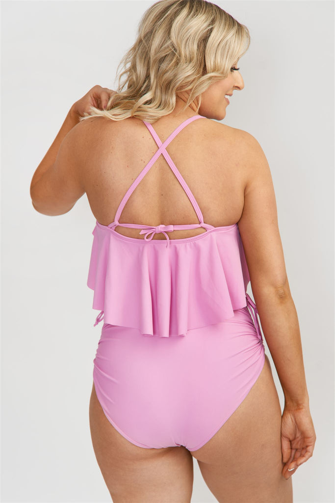 Mary Top with criss crossed strap option in Orchid - June Loop